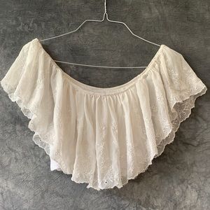 Lace off the shoulder top